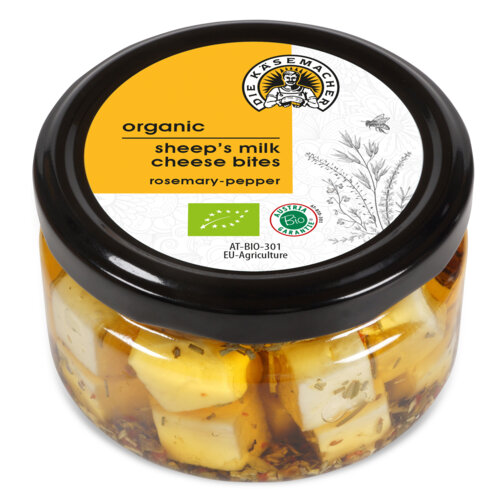 Organic sheep´s milk cheese bites rosemary-pepper