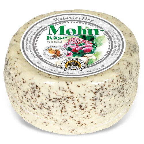 Waldviertler sheep's milk cheese with poppy seeds