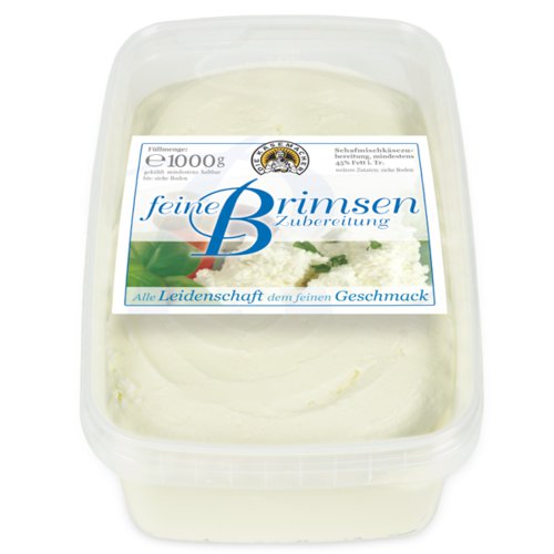 Cheese spread from sheep's milk and cow's milk