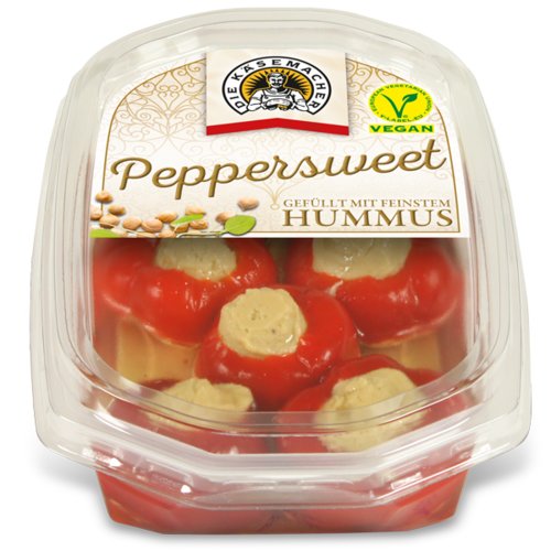 Peppersweet gefüllt mit feinstem Hummus
